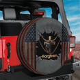 thumbnail image 3 of Lotusprinthandmade Christian Jesus Cross Forgiven America Spare Tire Cover With Backup Camera Hole 6 Sizes (35 in.), 3 of 7