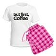 thumbnail image 5 of CafePress - But First Coffee Women's Light Pajamas - Women's Short Sleeve Print T-Shirt and Pants Light Cotton Pajama Set, 5 of 7