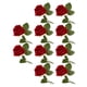 thumbnail image 2 of Arreglo de flores artificiales de plástico Toystoory 10 piezas para bodas decoración rojo brillante, 2 of 6