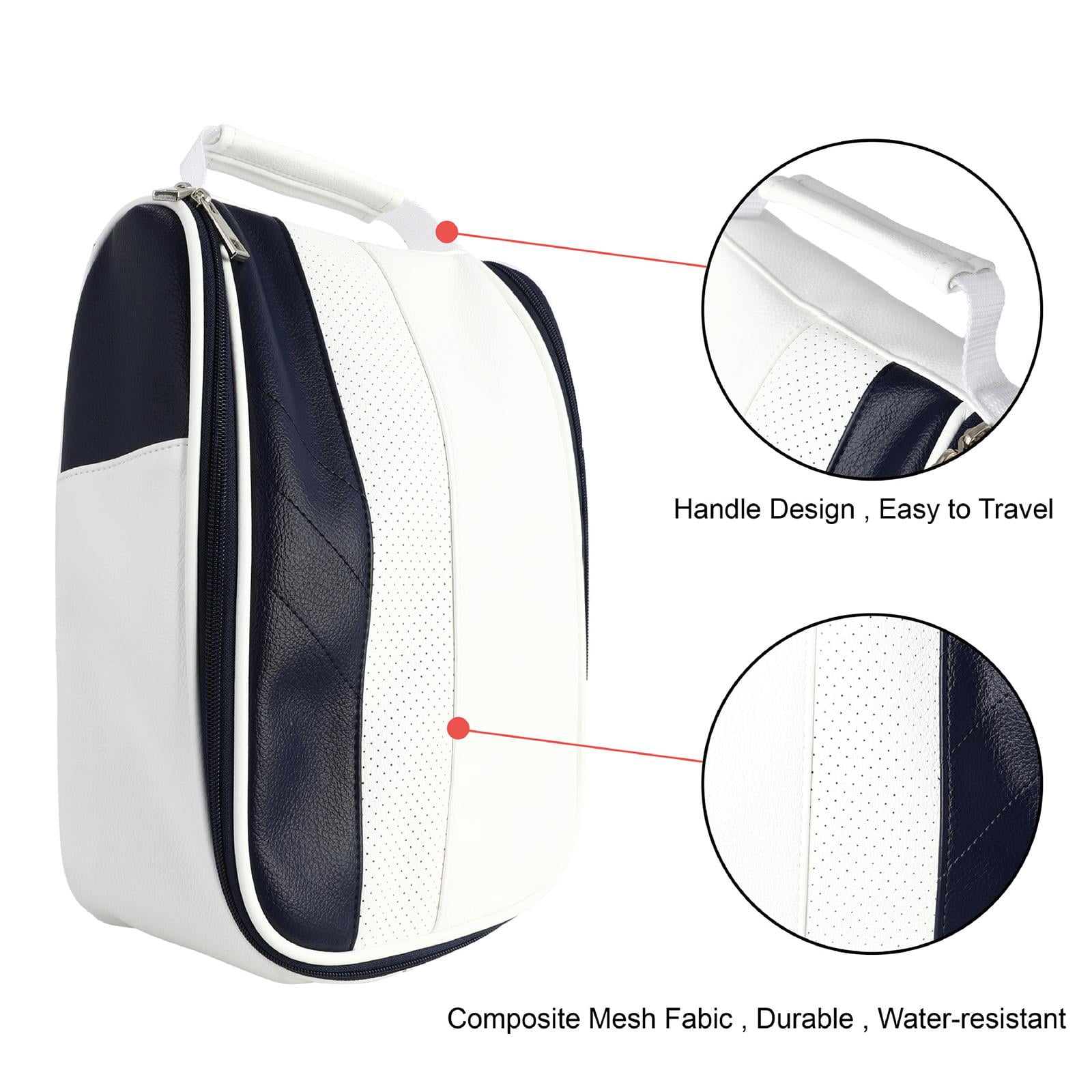 Golf Shoes Bag Pouch Multipurpose Large Capacity Storage Zipper Tote Shoe Carrier Bag Sports Shoes Bag for Hiking, Running, Travel, Adults