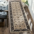 thumbnail image 4 of SAFAVIEH Lyndhurst Janel Traditional Bordered Area Rug, Light Beige/Anthracite, 6' x 9', 4 of 5