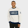 thumbnail image 4 of Men's Darius Rucker Collection by Fanatics  Cream New York Yankees Colorblock Crewneck Sweatshirt, 4 of 6