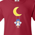 thumbnail image 4 of Inktastic Cute Fairy, Fairy On The Moon, Fairy On A Swing Youth T-Shirt, 4 of 5