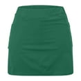 thumbnail image 4 of Lcziwo Tennis Skirts for Women with Liner Mid Waist Tummy Control Skorts Athletic Yoga Workout Running Skirts Lightweight Plain Skorts 2025 Green,XXXXL, 4 of 5