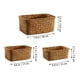 thumbnail image 4 of 3pcs Basquero de almacenamiento de trenza de trenza multifuncional Canasta de almacenamiento de la cesta del organizador para el hogar, 4 of 4