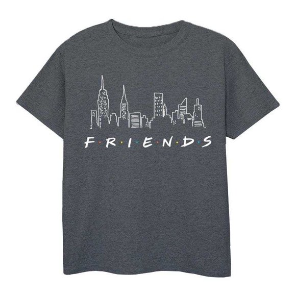 Friends T-Shirt en Coton Logo Skyline pour Filles