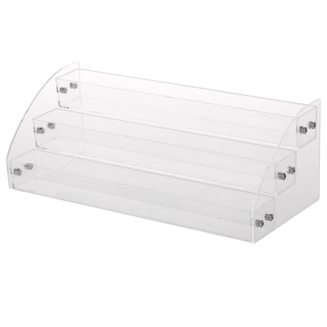Tebru Nail Polish Rack Durable Nail Polish Acrylic Clear Makeup Display Stand Rack Organizer Holder Nail Polish Display Rack