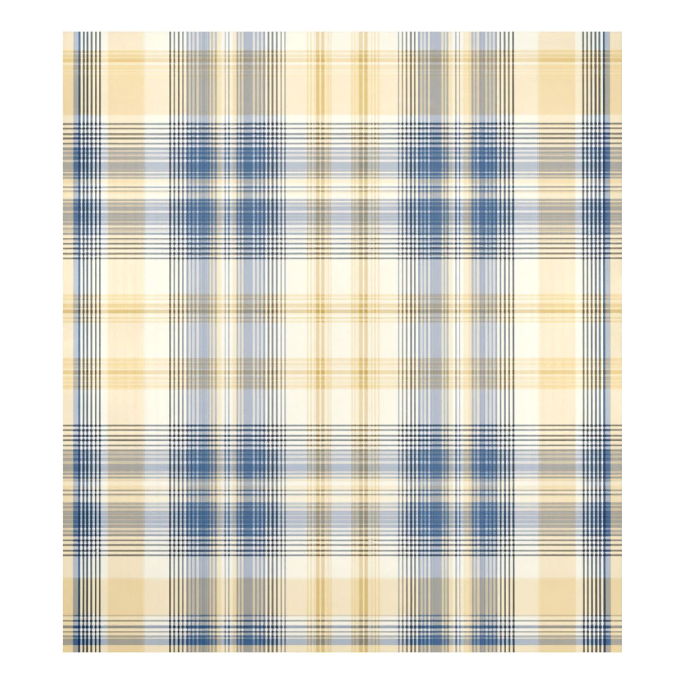 Dishwasher Magnetic Refrigerator Magnet Cover Sticker Home Decorative 23"x26" Deep Blue and Yellow Tartan