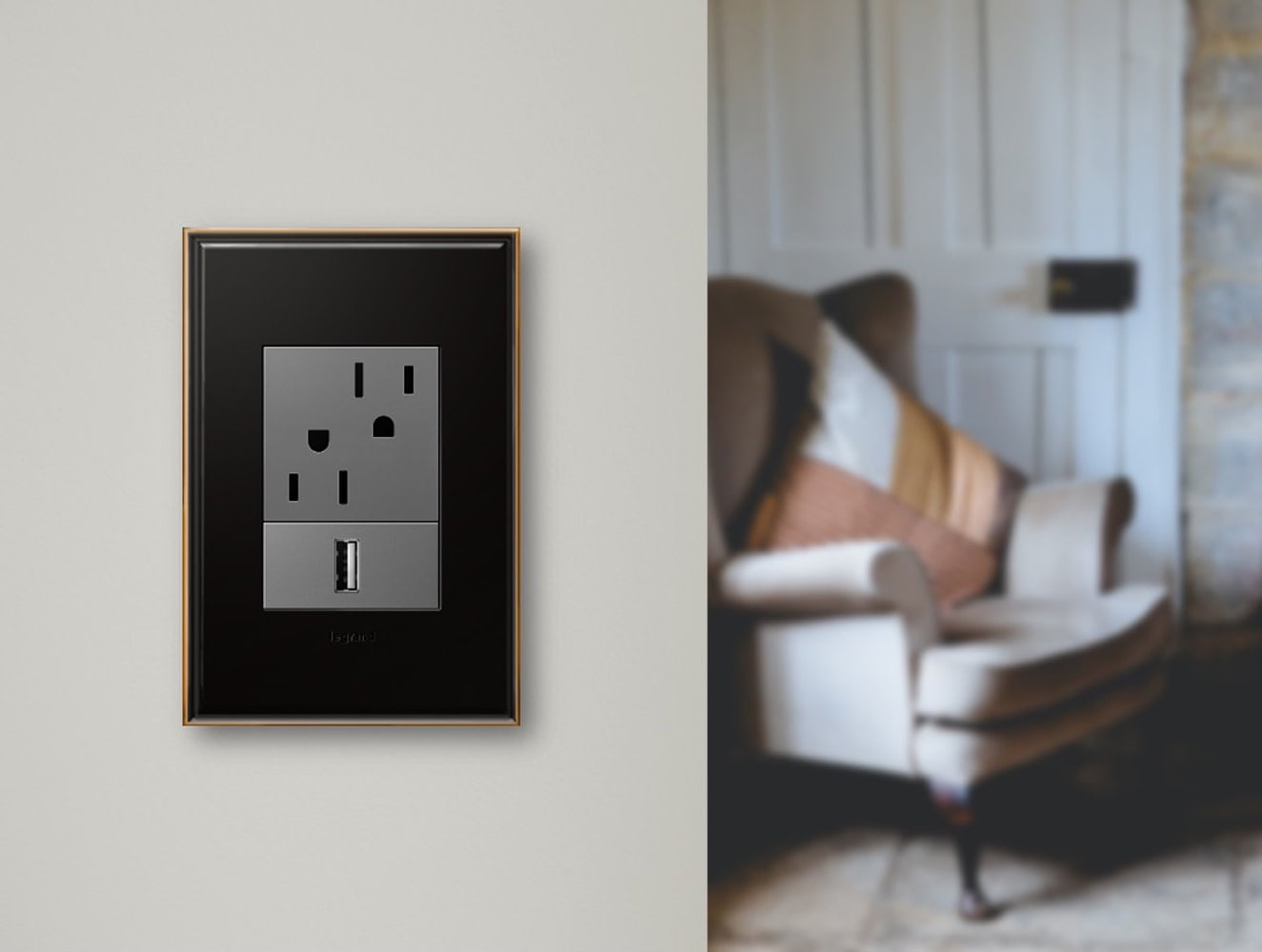 Legrand AWC1G3COF4 Adorne Cast Metal 1+ Gang Light Switch / Outlet Cover Wall Plate -