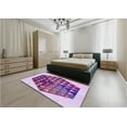 thumbnail image 5 of Ahgly Company Machine Washable Indoor Rectangle Transitional Mauve Purple Area Rugs, 8' x 10', 5 of 7