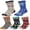 Style 7, variant on 5 Pairs Men's Novelty Happy Fun Dress Socks Colorful Funky Fancy Crazy Funny Casual Cotton Crew Socks for Women Men