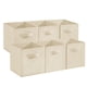 thumbnail image 1 of QinaQin Set de 12 cubos organizadores plegables de tela con asas, medida de 11 pulgadas, ideales para clóset, repisas, cuarto infantil o decoración del hogar, 1 of 7
