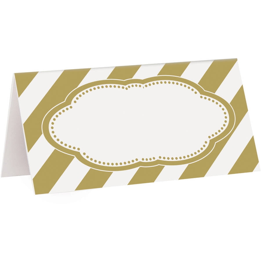 Wilton Silver Border Place Cards