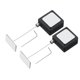 thumbnail image 1 of Cable de seguridad retráctil para control remoto, lanyard de seguridad cuadrado con clasp ajustable negro (tapa de hierro cuadrada), 1 of 6