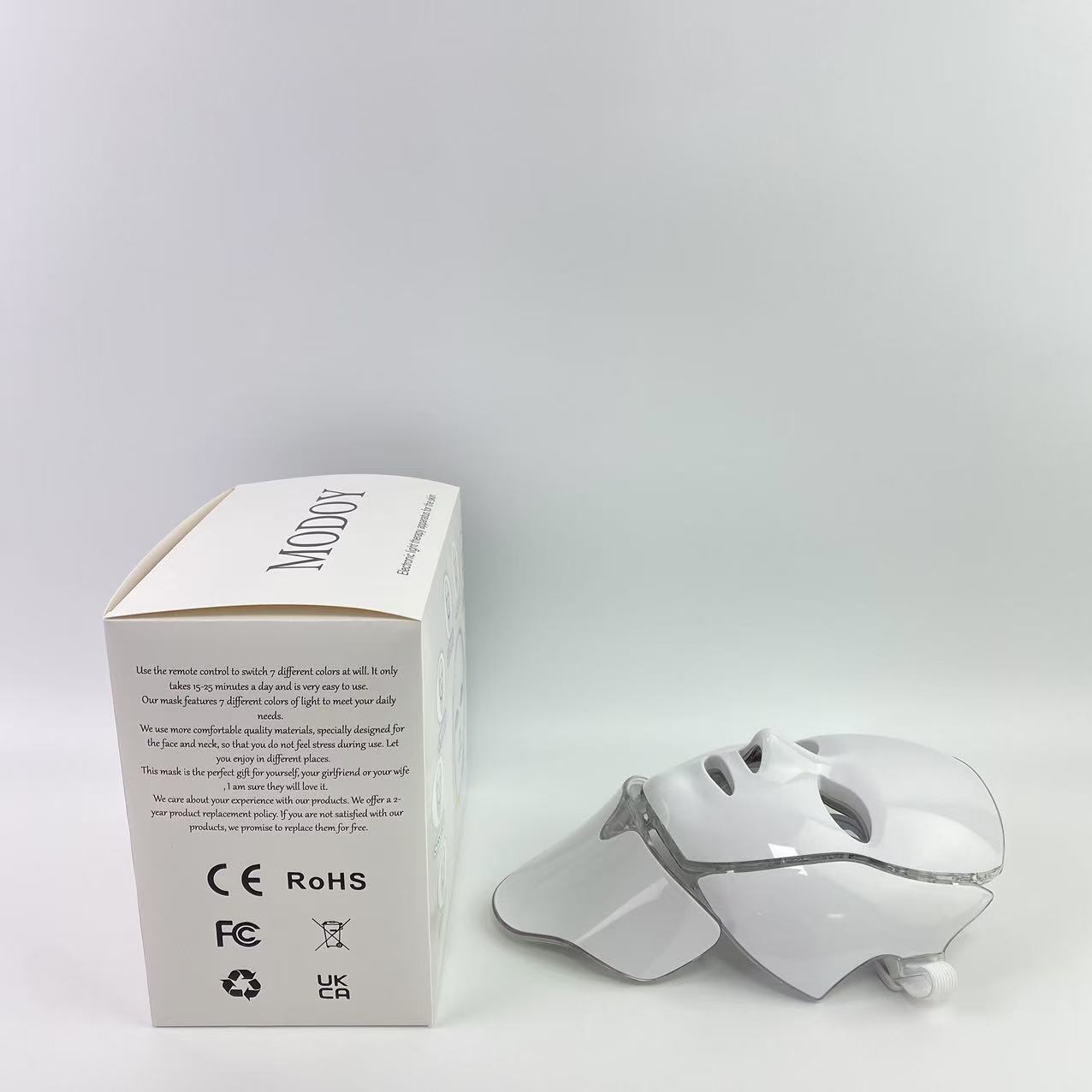 MODOY electronic light therapy apparatus for the skin,Red Light Therapy for Face, LED Facial Light Therapy