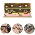 thumbnail image 3 of 4pcs Heavy Duty Bed Hinge Set Adjustable Bed Frame Brackets With Screw Bed Rail Fittings Bed Frame Hardware Rail Bracket Fittings Fastener For Headboards, 3 of 8