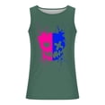thumbnail image 5 of Camisetas de Tanque de los Hombres Tanque de los Hombres Incolor Gradiente de Impresión Cuello Redondo Correa Delgada Fuga Atrás Regular Casual Deportes Blusas de Tanque, 5 of 5