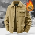 thumbnail image 2 of Men's Winter Warm Padded And Thickened With Pockets Casual Style Lapel Coat Jacket, 2 of 7