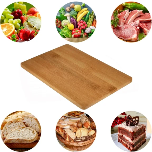 Bamboo Cutting Board Kitchen Chopping Perfect Cheese Meat Serving Tray 8.75X6 In