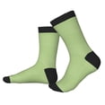 thumbnail image 2 of Bingfone Compression Socks for Women and Men Long Socks for Running Athletic Cycling Nurse- Green Gingham, 2 of 7