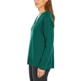 thumbnail image 3 of Banana Republic Women's V Neck Merino Wool Sweater (Green, Large), 3 of 4