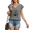 1-Dark Gray, variant on Women V-Neck Sleeveless I Am Fine Skeleton Tank Water Ripple Graphic Meme Tee Shirt for Relatable Everyday Humor
