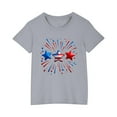 thumbnail image 5 of QTBIUQ Toddler Star USA Flag 4th July T Shirt Boys Girls Kids Summer Tee Comfortable 3-10 Years, 5 of 6