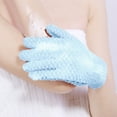 thumbnail image 2 of Exfoliating Shower Gloves - Nylon Double-Sided Scrubber, for Body Spa/Massage, Exfoliate Dead Skin, Reusable, 1 Pair, 2 of 6