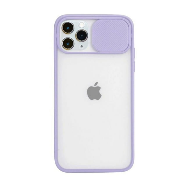 Designed for iPhone 13 Pro Case with Slide Camera Cover, Shockproof Soft Rubber Bumper & Hard Back Protective Case for iPhone 13 Pro 6.1 inch (2021) - Purple