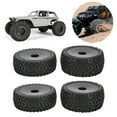 thumbnail image 1 of Domqga RC Front Rear Tires And Wheels, Strong Cushion 12mm Hex RC Wheels And Tires For 1/10 RC Off Road Car, 1 of 8
