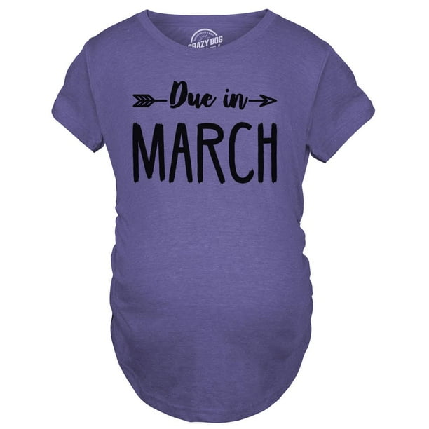 due in march maternity shirt