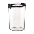 thumbnail image 2 of Tarro de almacenamiento de alimentos sellado | Recipiente plástico apilable transparente | Tapa doblemente sellada para cereales arroz maíz | Opciones de capacidad múltiple 460ml-1800ml | Frescura, 2 of 3