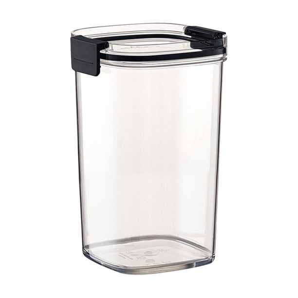 Tarro de almacenamiento de granos transparente de cocina, tarro sellado, apilable, tarro de grano con doble sellado
