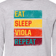 thumbnail image 4 of Inktastic Viola Player Funny Eat Sleep Viola Repeat Long Sleeve Youth T-Shirt, 4 of 5