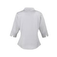 thumbnail image 2 of Premier Womens Poplin 3/4 Sleeve Shirt, 2 of 4