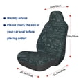 thumbnail image 2 of Lsque Chemical Pattern Car Seat Covers for Front Seats , Waterproof Seat Covers for Cars, Sporty Front Seat Covers,Car Seat Cover Protector Front Seats, 2 of 5