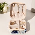 thumbnail image 6 of Rugby Travel Portable Square Jewelry Display Case: Storage Solution for Rings, Earrings, Necklaces, Bracelets, and More! Ideal for Girls and Women: Jewelry Stand, Display, and Box in One, 6 of 6