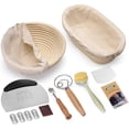 thumbnail image 1 of KOACKL Banneton Proofing Basket, Round Banneton Sourdough Bread Tool with Linen Cover Bread Brotform Perfect for Baking Dough with Rising Pattern, 1 of 8