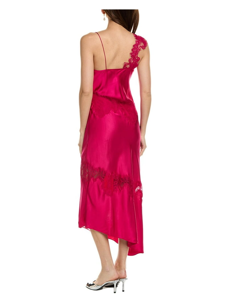 satin asymmetrical dress Asymmetric Satin Gown