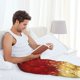 thumbnail image 5 of Fotbe Red Gold Glitter Pantalones de Pijama para Hombre, Pantalones de Dormir, Pantalones de Casa con Cintura Ajustable y Bolsillos-3X-Large, 5 of 6