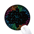 thumbnail image 1 of Rabow Rotatg Music Notes Black Mousepad Round Rubber Mouse Pad Non-Slip Game Office, 1 of 2