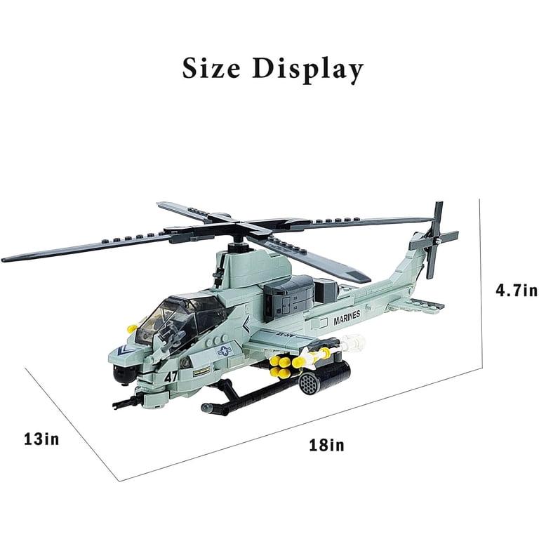 GZBrick US AH-1Z Armed Helicopter Building Sets Compatible with
