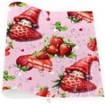 thumbnail image 5 of Placemats Set of 4 Heat-Resistant Rectangle Place Mats Strawberry Pink Cute Washable Plastic PVC Dining Table Mat Non-Slip Wipeable Woven Vinyl Placemat for Kitchen Patio Table Decor, 5 of 8