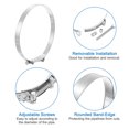 thumbnail image 3 of 1Pack T-Bolt Hose Clamps, 240-252mm/9.45"-9.92" ID Range, Stainless Steel Radiator Hose Clamp Intake Clamp, 3 of 4