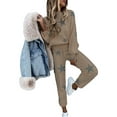 thumbnail image 3 of UKAP Women 2 Piece Outfits Sweatsuit Tracksuit Outfits Set Printing Lounge Outfits Activewear, 3 of 5