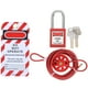 thumbnail image 3 of Candado De Seguridad, Kit De Bloqueo De Cable Ajustable De Acero Inoxidable Bloqueo De Válvula Universal Para Seguridad Para Aislamiento De Energía, 3 of 7