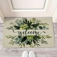 thumbnail image 3 of Spring Flower Seasonal Welcome Mats Outdoor Eucalyptus Floral Leaves Door Mat 30" x 17" Non-Slip Washable Mats Indoor Entrance Front Doormat, 3 of 5