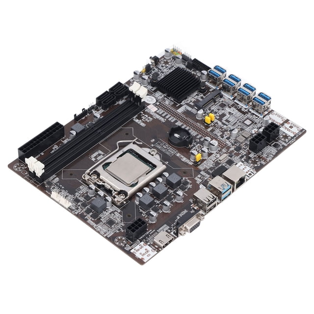 Placa Base Para Minero B75, LGA 1155, Fuente De Alimentación Trifásica, Material PCB, Fácil De Instalar, Placas Base Para Minero DDR3 Para BTC ANGGREK DDR3 Motherboard
