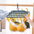 thumbnail image 3 of 32-Clips Side-Mounted Plastic Drying Rack & Organizer for Underwear, Socks - Multifunctional Space-Saving Storage Solution for Home, Dormitory - Export-Quality Indoor Tidy Tool (Milkshake White), 3 of 6