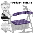 thumbnail image 5 of HELLHERO Easy to Clean Seat and Backrest Covers Rollator Seat Cover Non Slip Travel Soft for Street Scenes, 5 of 7